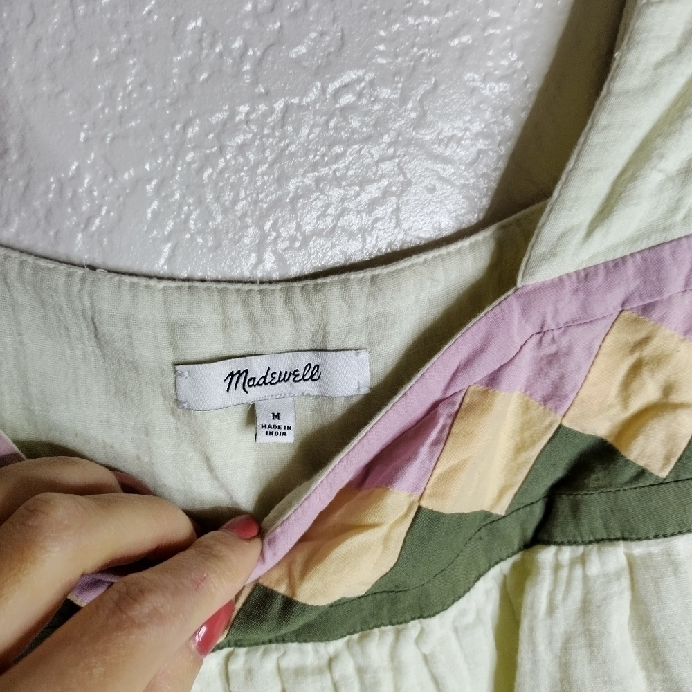 Madewell Tops Madewell Patchwork Square-Neck Azte… - image 6